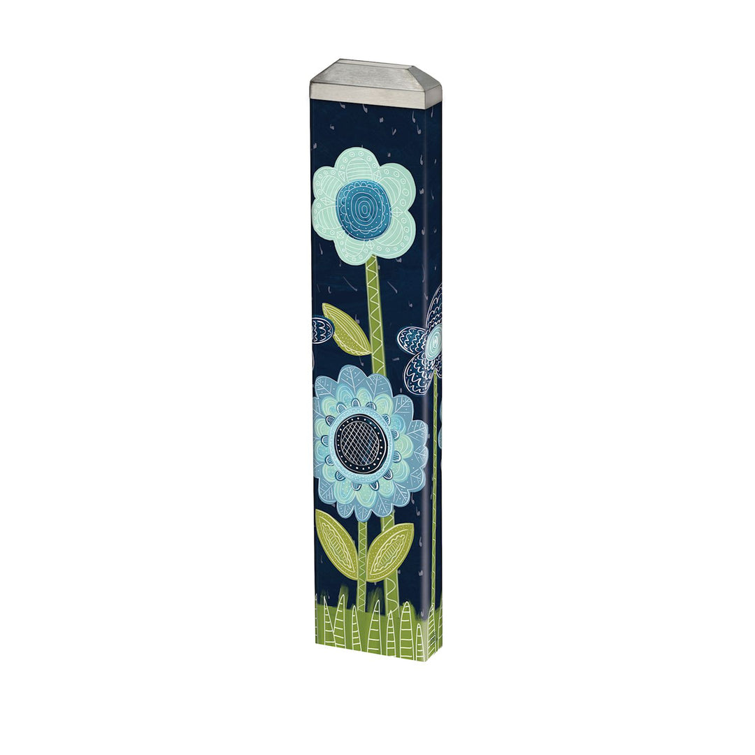 Blue Flowers Mini Art Pole