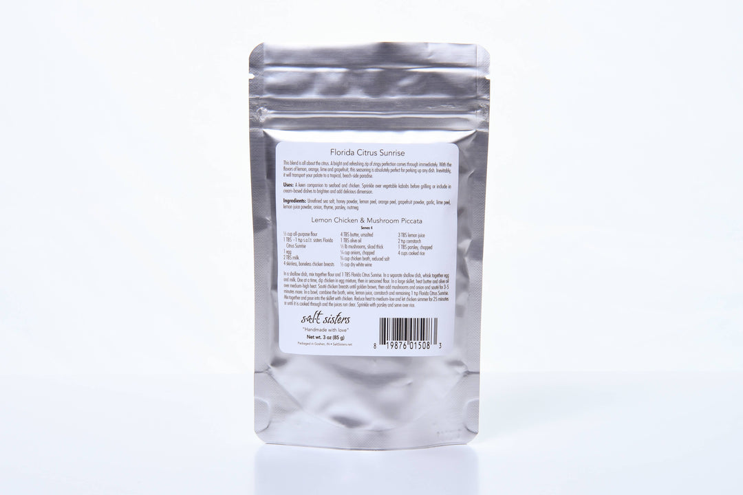 Herb, Spice & Salt Blend - Florida Citrus Sunrise - 3 oz