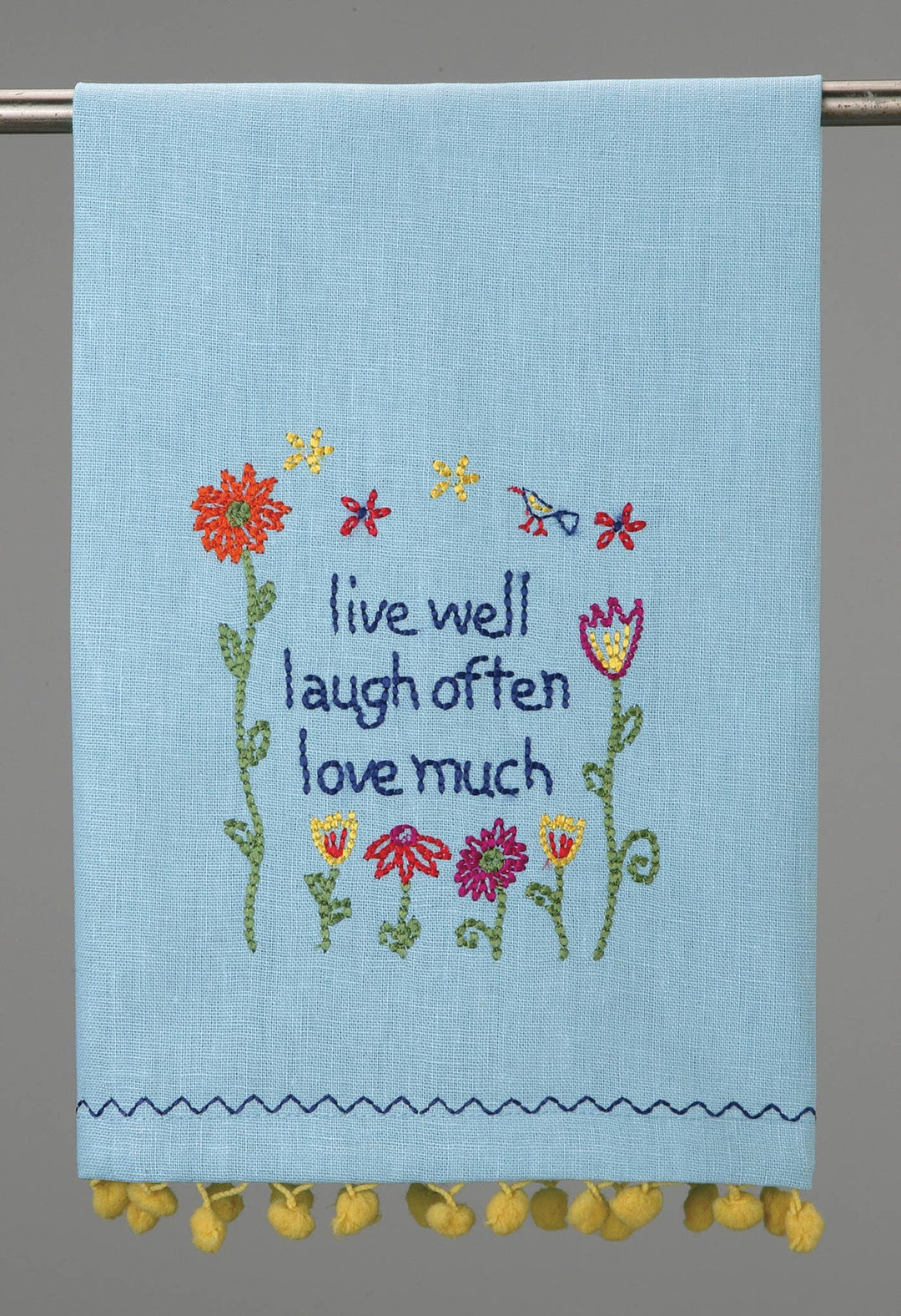 Live Well Pom Pom Kitchen Towel