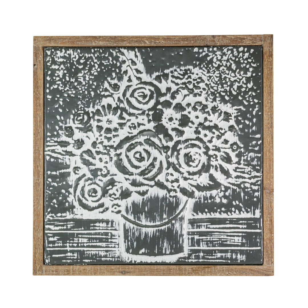 Adabelle Floral Bouquet Wall Decor Metal & Wood
