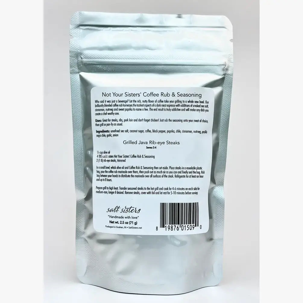 Rub & Seasoning Mix - Not Your Sisters' Coffee - 3 oz