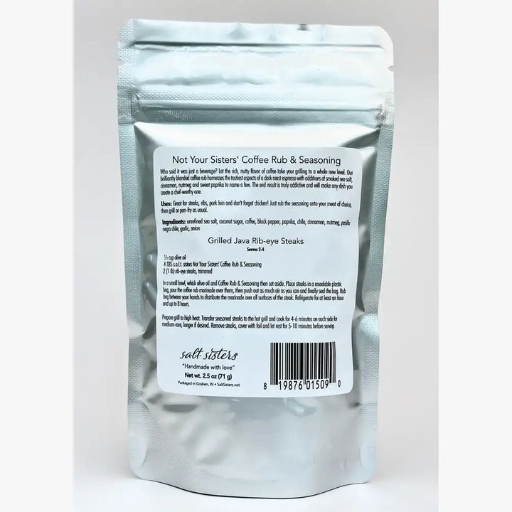 Rub & Seasoning Mix - Not Your Sisters' Coffee - 3 oz