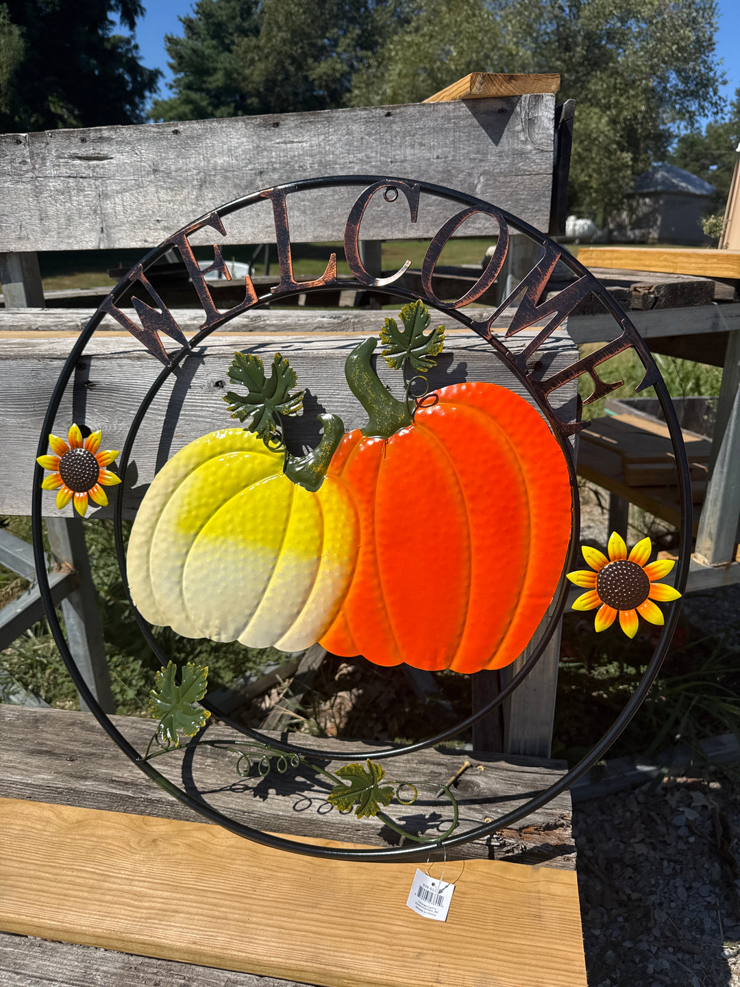 Fall Welcome Yard Art