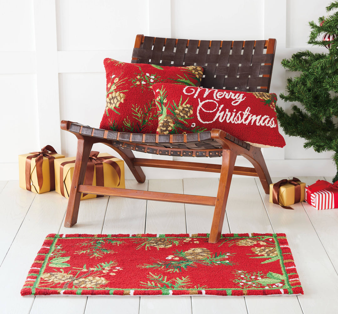 Evergreen Pine Hook Pillow