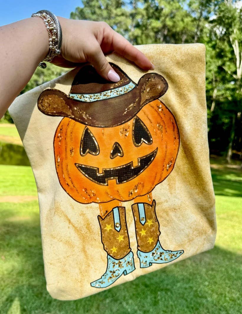 Western Pumpkin Short Sleeve Tee