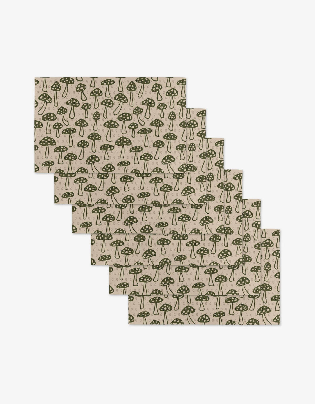 Geometry Woodland Mushroom Not Paper Towel Set