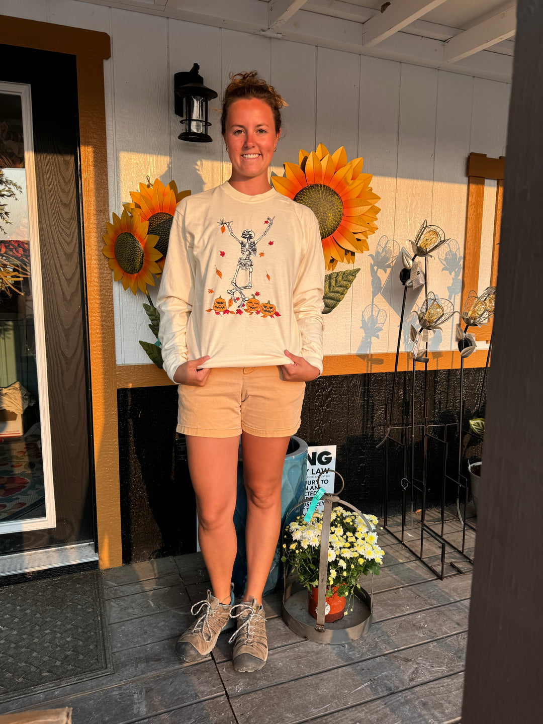 Fall Leaves Skelly Tee/Long Sleeve Tee