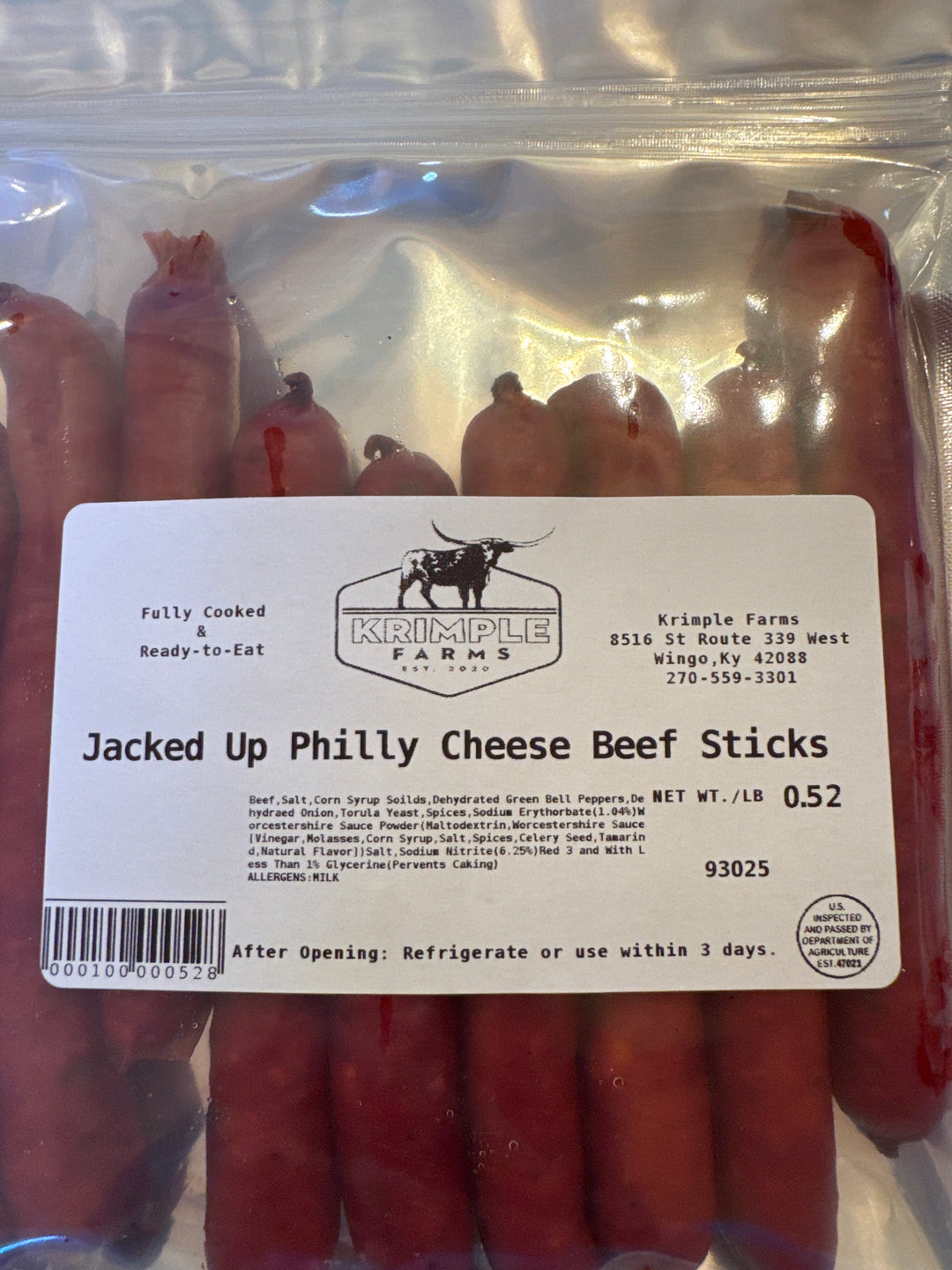 Jacked Up Philly Cheese Beef Sticks