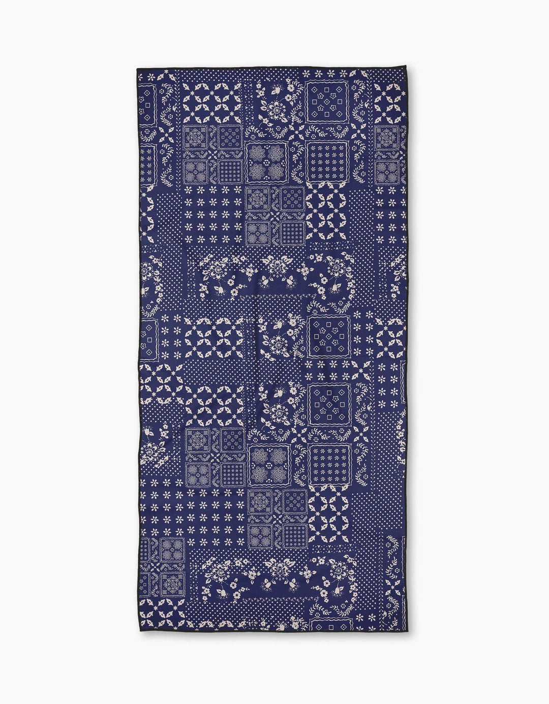 Blossoming Bandanna Blue Beach Towel