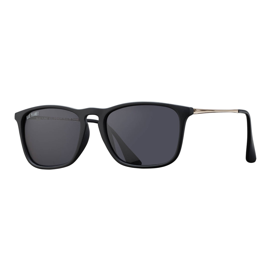 Kason - Matte Black / Gold /Smoke Polarized Lens