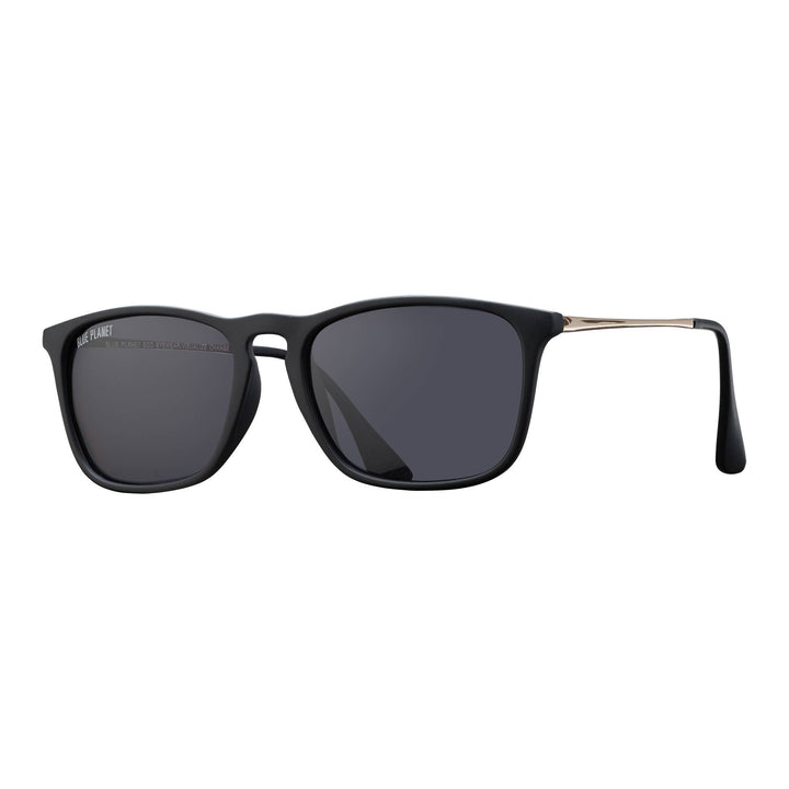 Kason - Matte Black / Gold /Smoke Polarized Lens