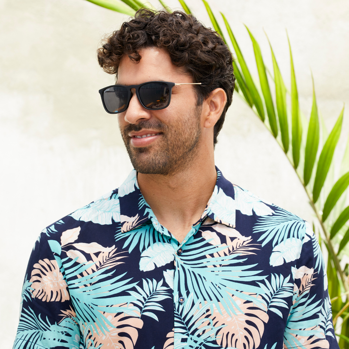 Kason - Matte Black / Gold /Smoke Polarized Lens