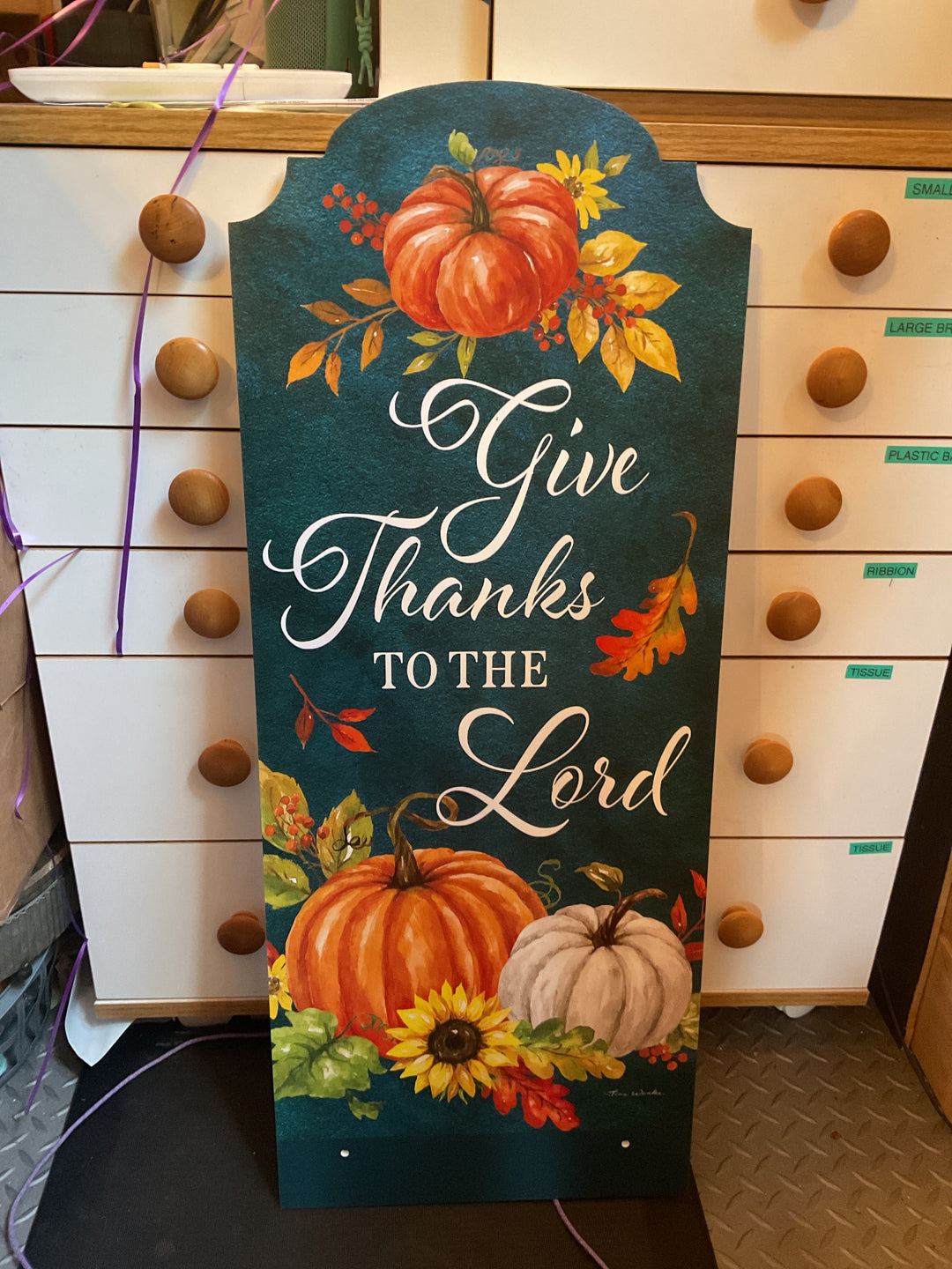 YarDecor-Give Thanks Pumpkins