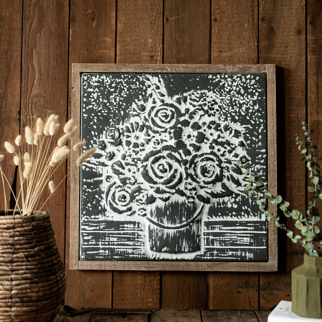 Adabelle Floral Bouquet Wall Decor Metal & Wood