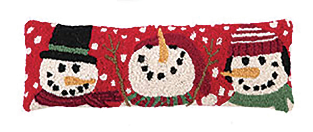 3 Snowmen Hook Pillow