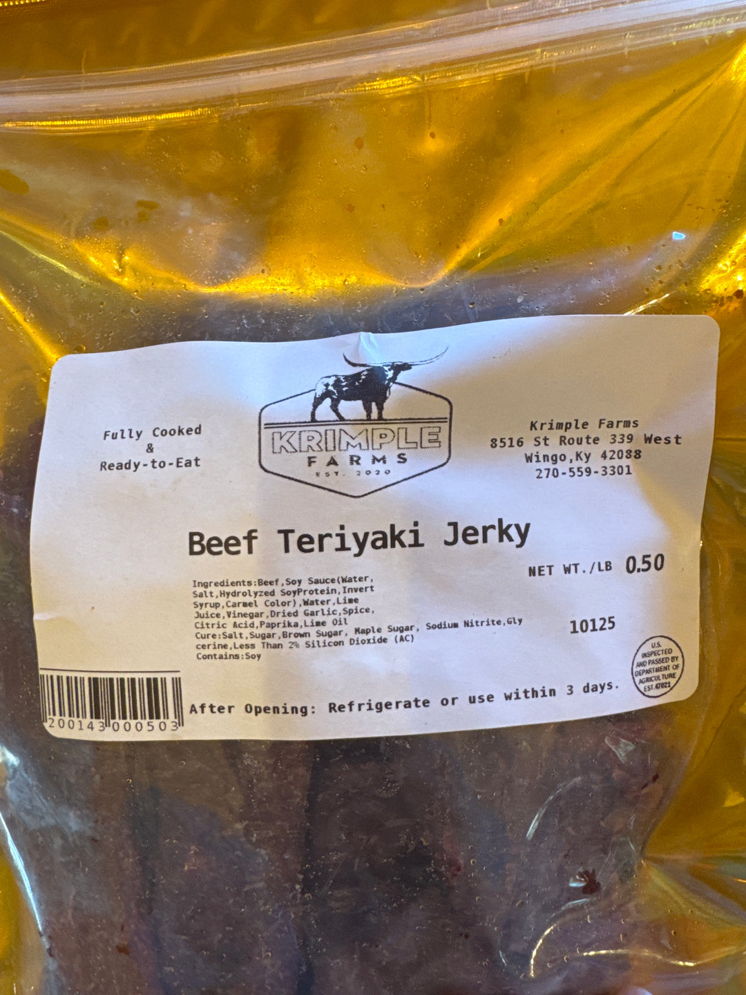 Beef Teriyaki Jerky