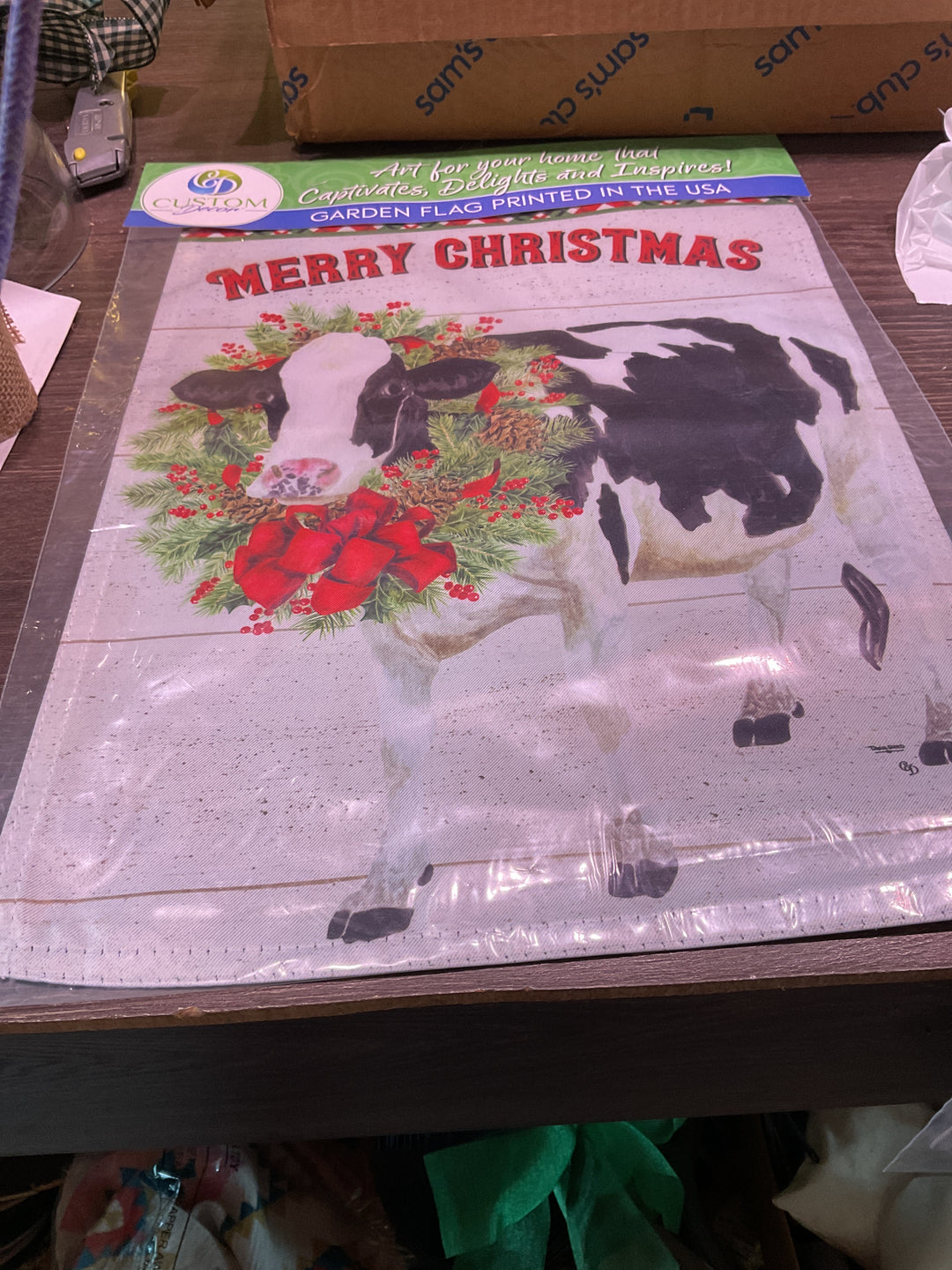 Flag - Christmas Cow