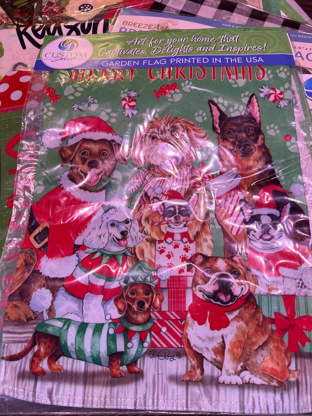 Flag - Christmas Dogs