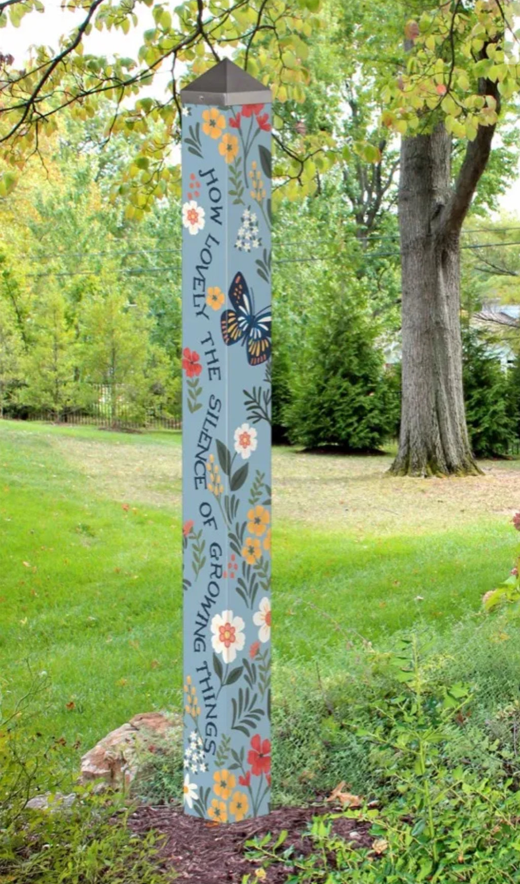 Art Pole- Meadow Flora 60”