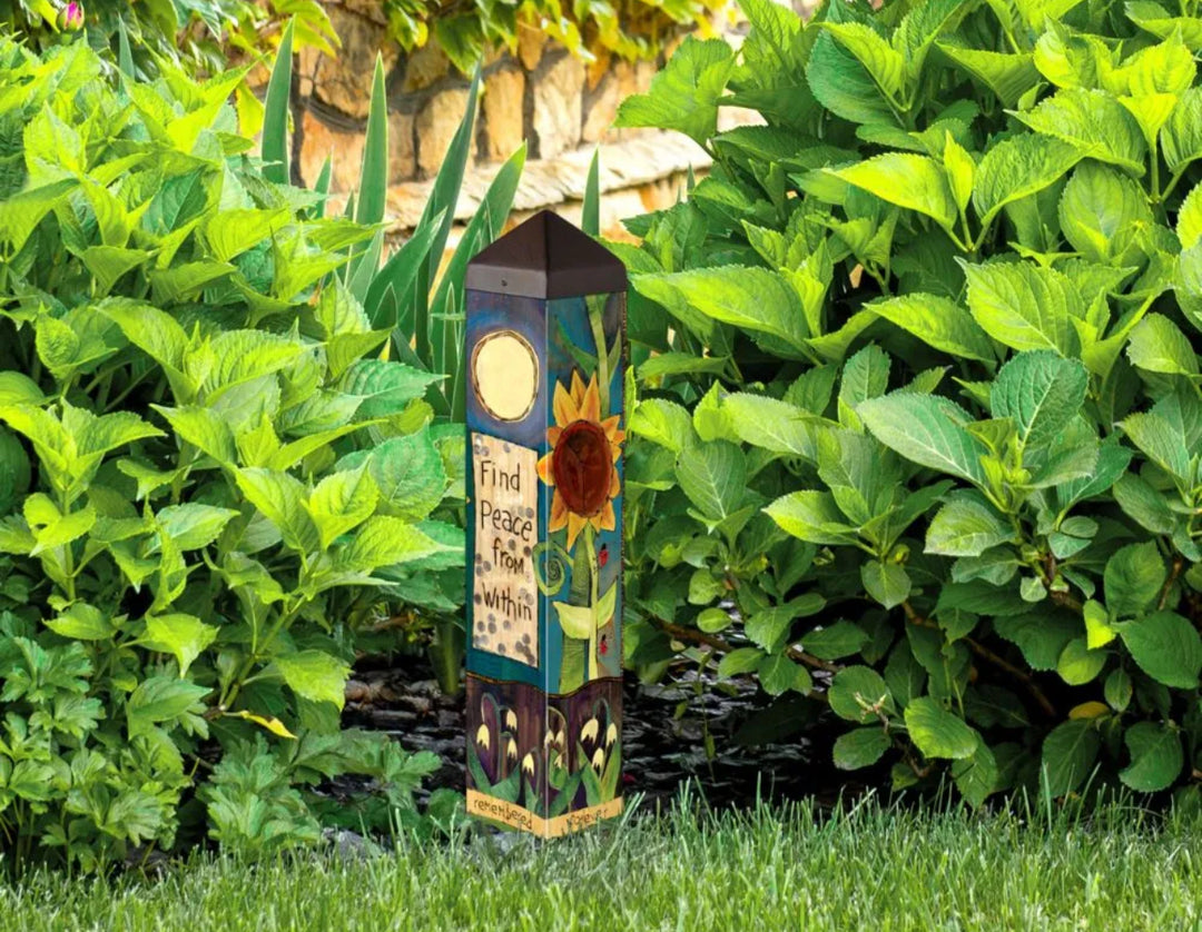 Art Pole- Find Peace 20”