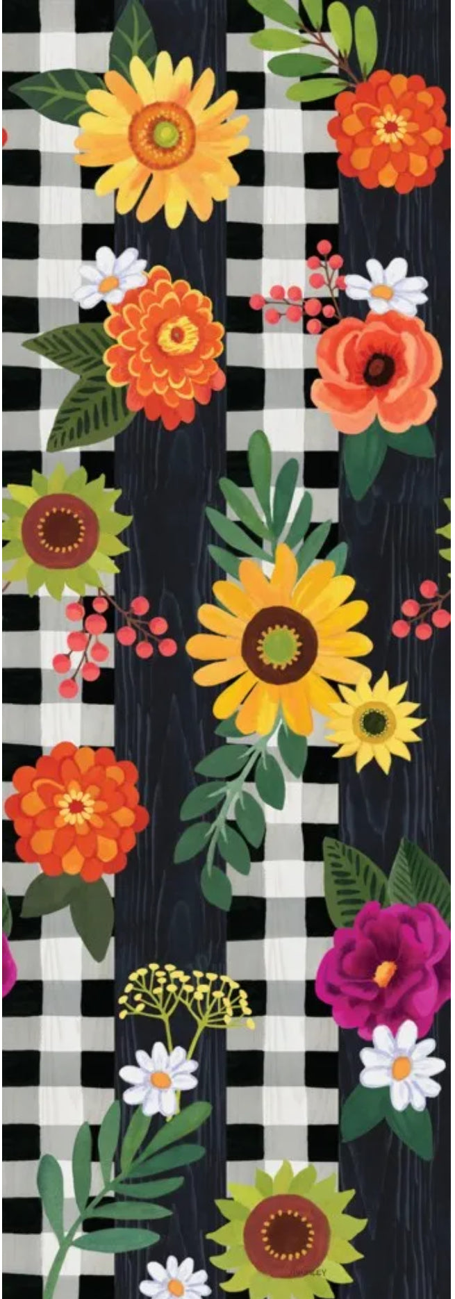 Art Pole- Autumn Blooms 60”