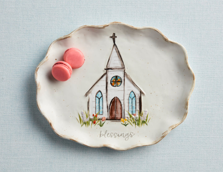 Scallop Church Platter