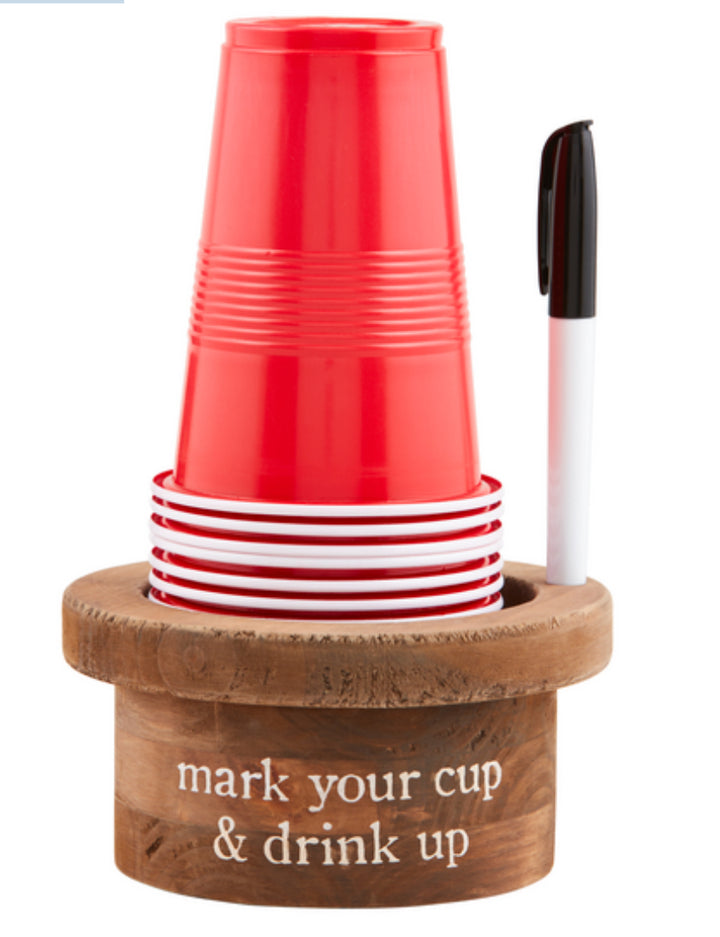 Disposable Cup & Marker Set