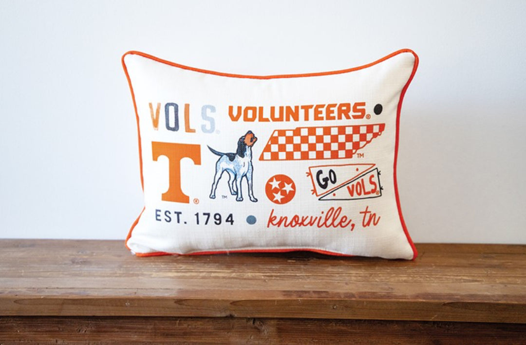 Tennessee Collegiate Cluster Pillow