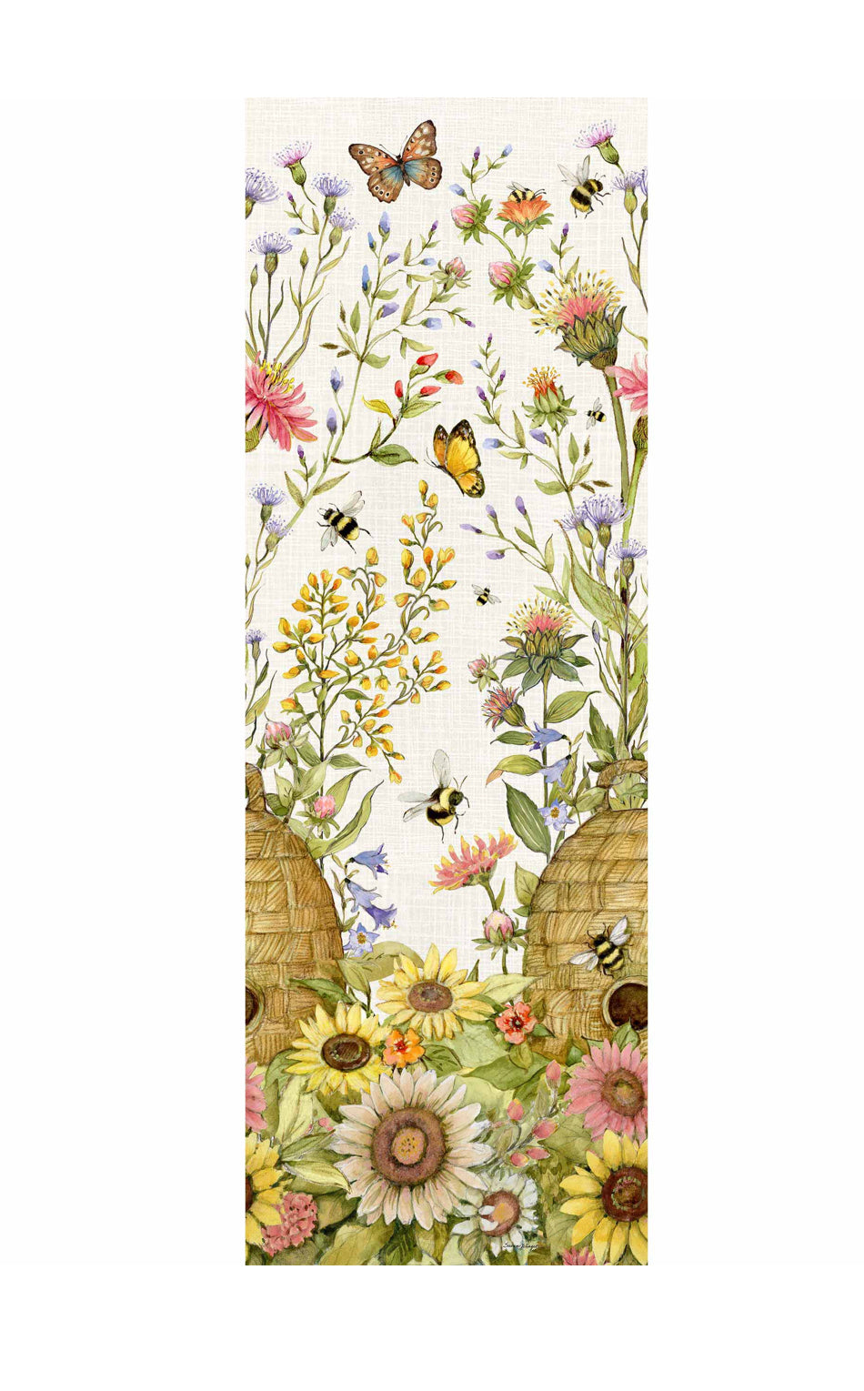 Art Pole - Bees & Blossoms 60”