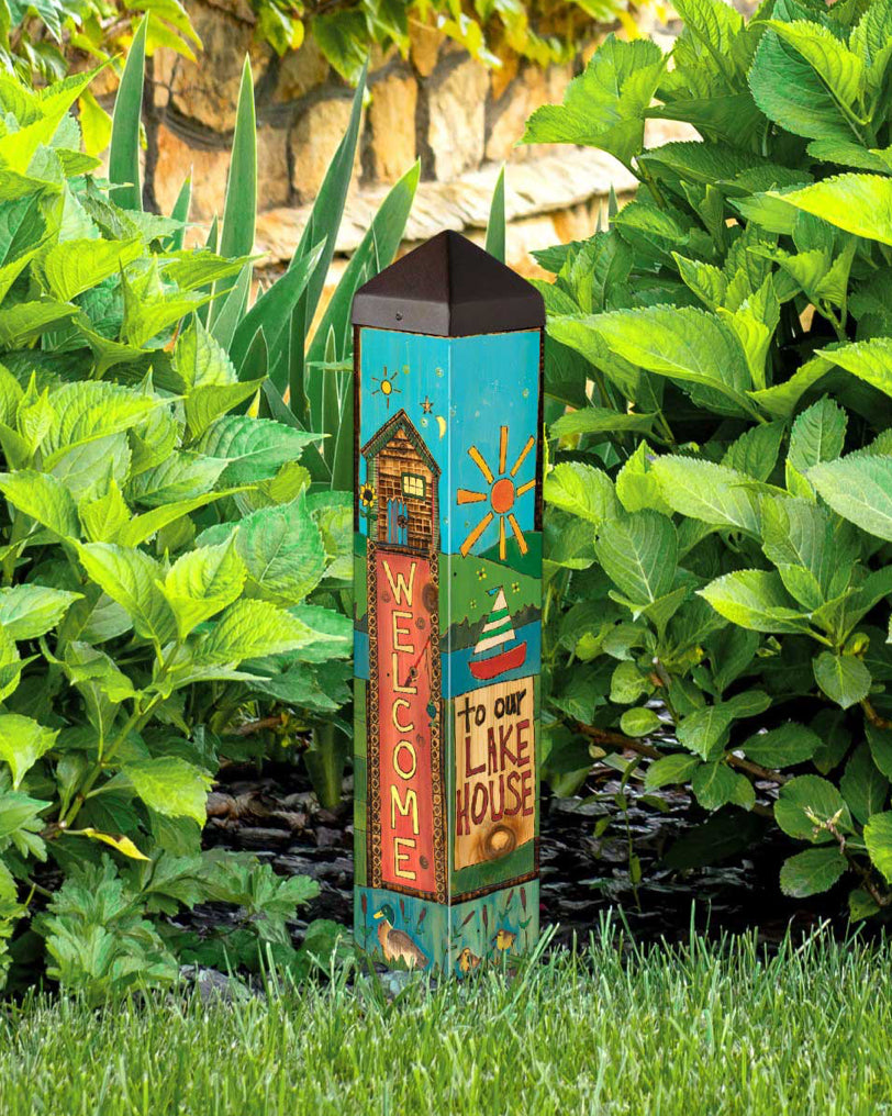 Art Pole- Live Love Lake 20”