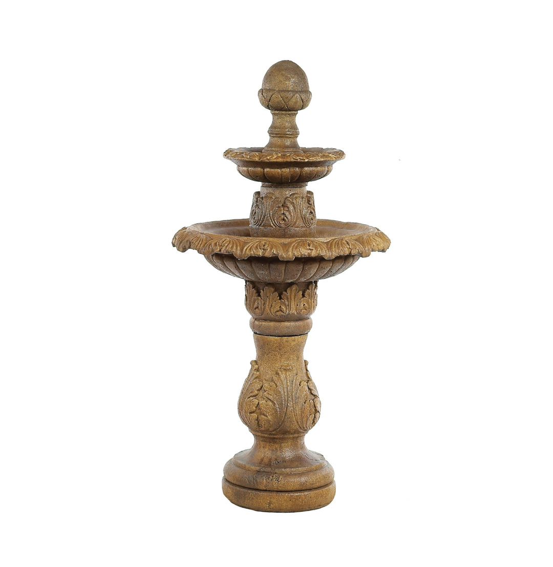 2 tier acorn leaf fountain