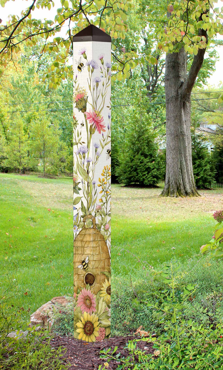 Art Pole - Bees & Blossoms 60”