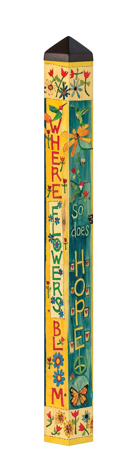 Where Flowers Bloom 60” Art Pole
