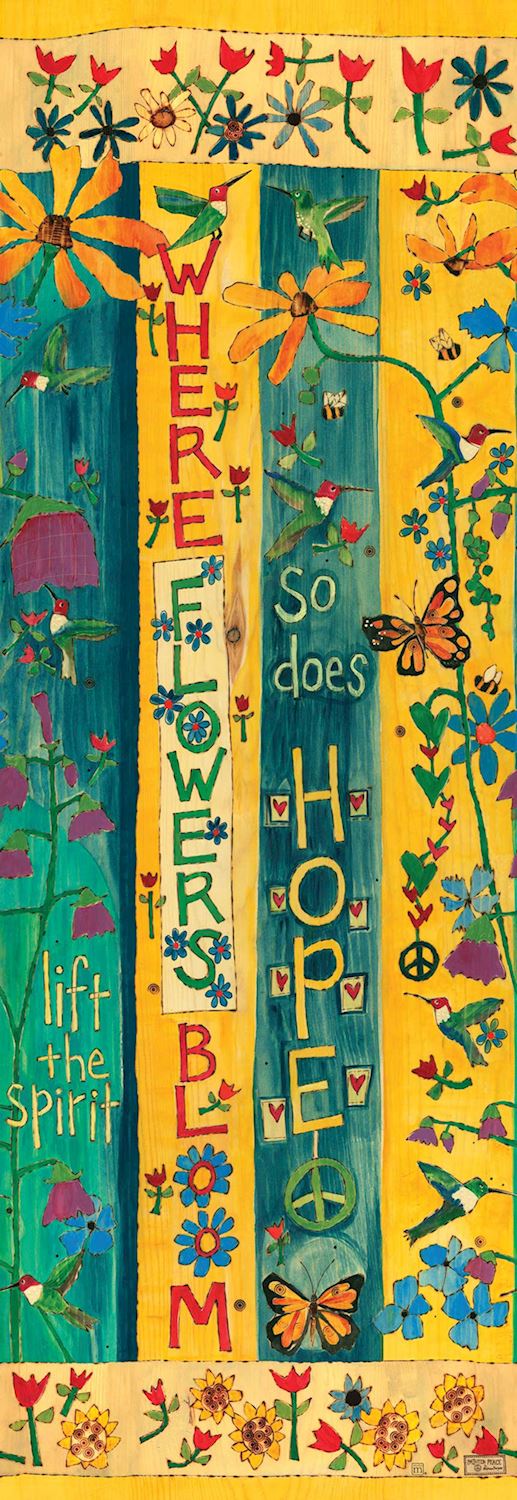 Where Flowers Bloom 60” Art Pole