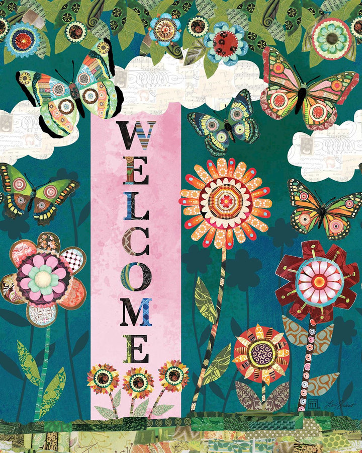 Patchwork Flutters Art Pole 20”