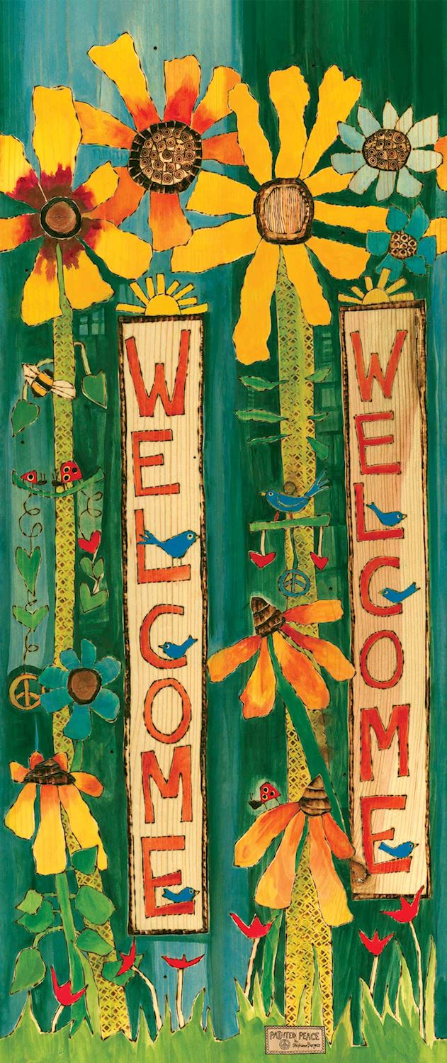 Garden Welcome 40” Art Pole
