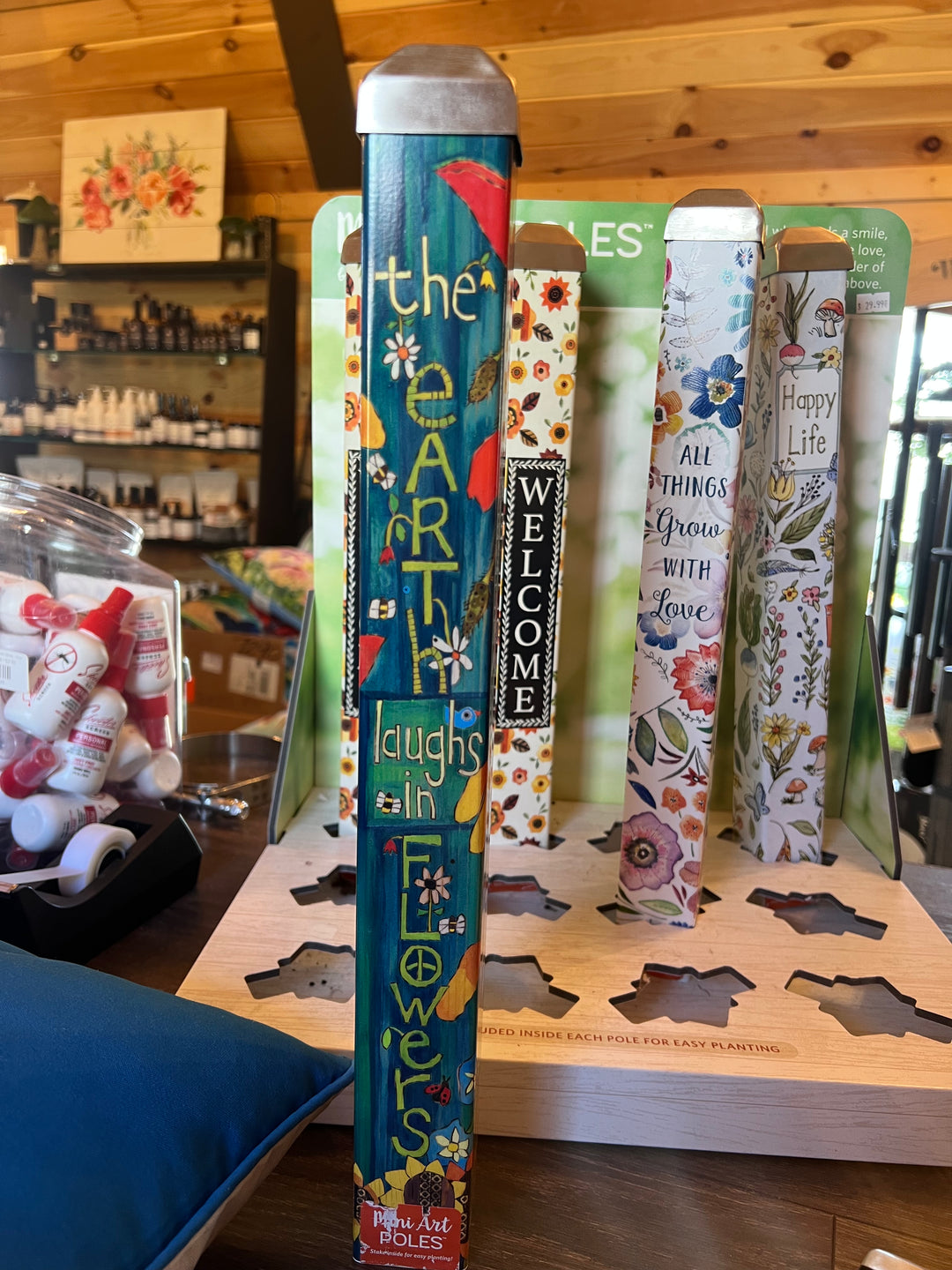 Earth Laughs Mini Art Pole