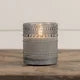 4” Grey Dotted Flameless Candle