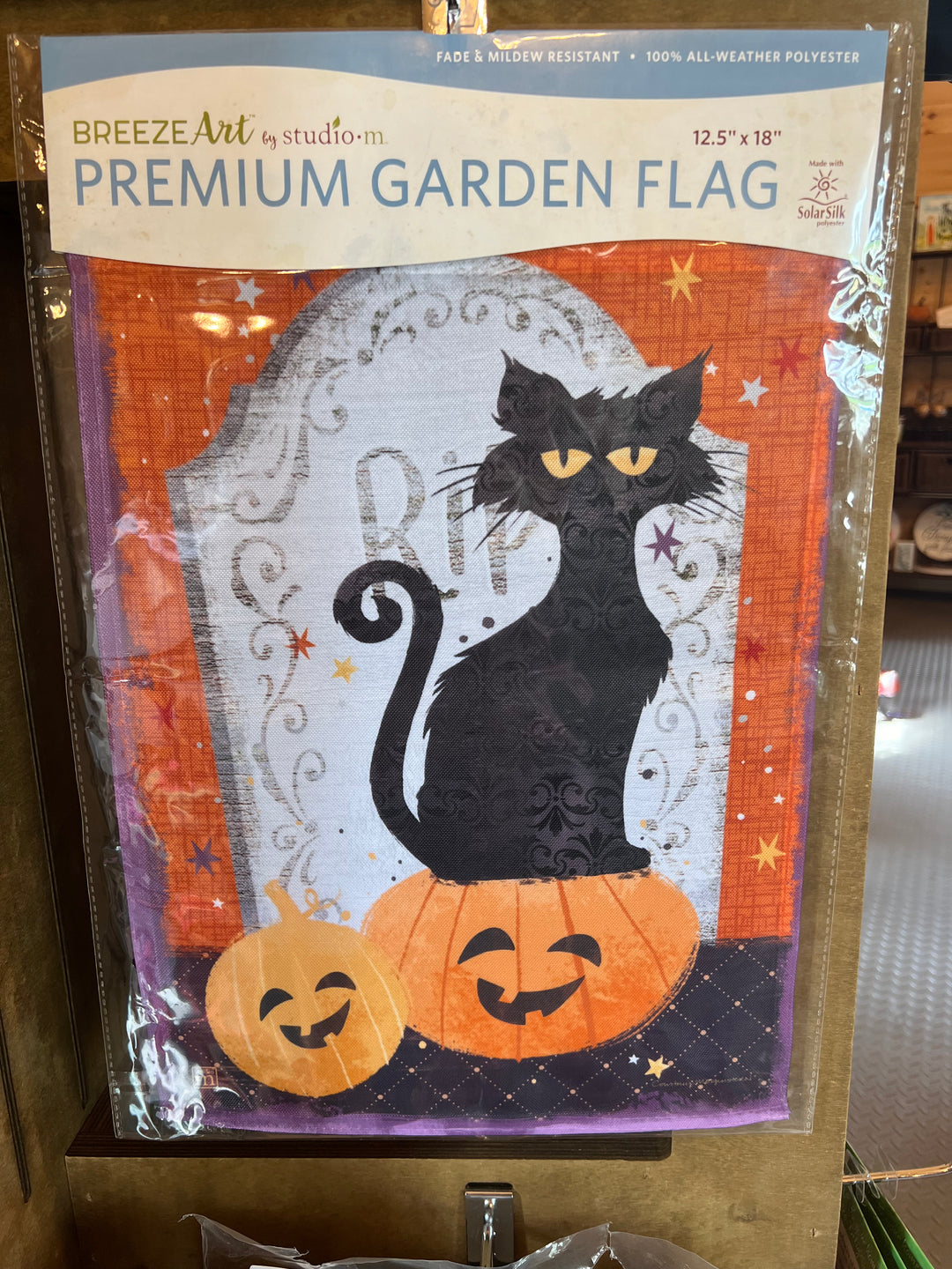 Fall Flag Black Cat