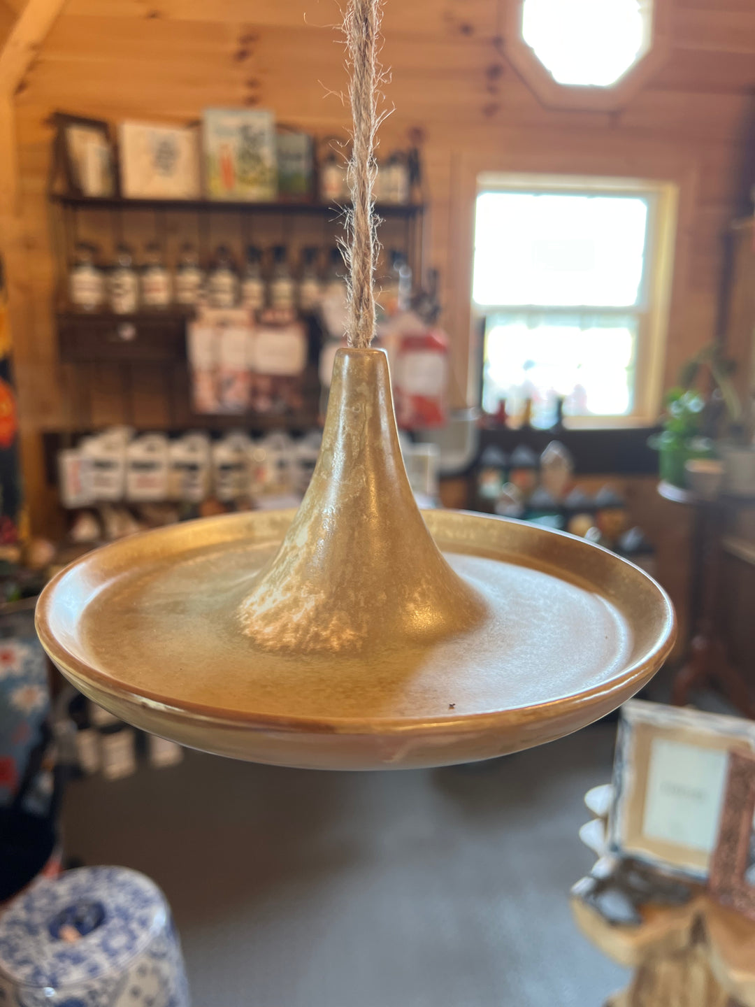 Stoneware Bird feeder