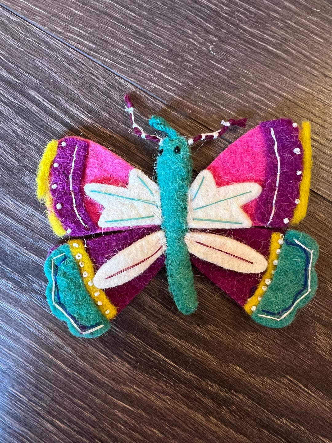 Wool Butterfly Ornament