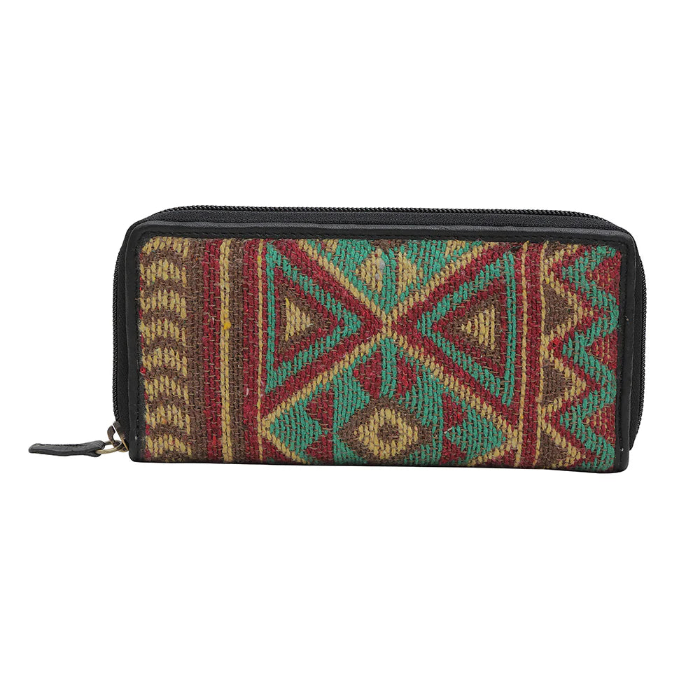 Canary Woven Fabric Wallet