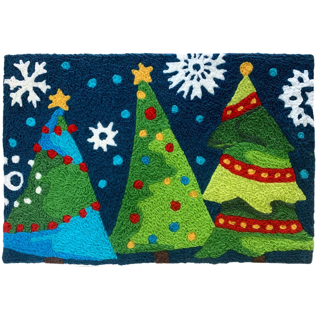 HOLIDAY TREES AT NIGHT 20" X 30"
