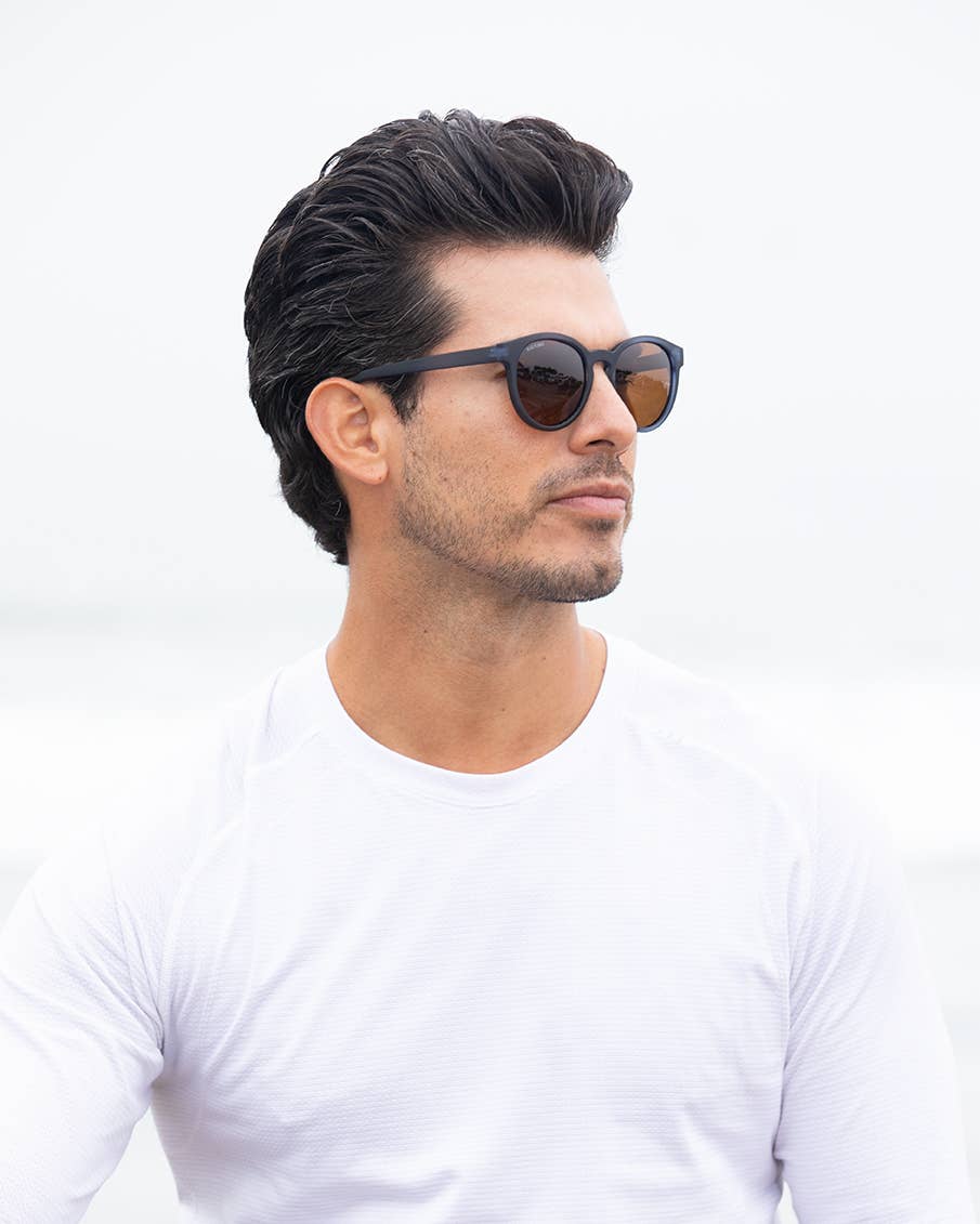 Arches -  Soft Navy Blue / Brown Polarized Lens