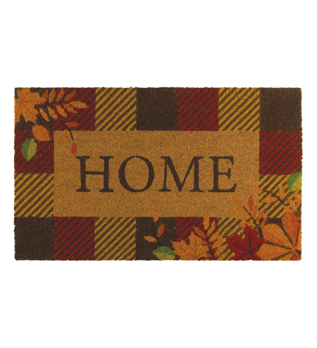 Doormat Coir - Plaid