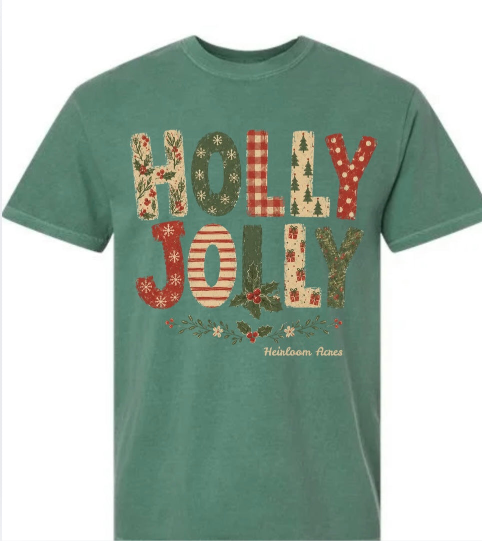 Holly Jolly Shirt- Green