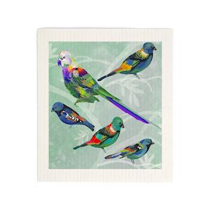 Parrots Biodegradable Dish Cloth
