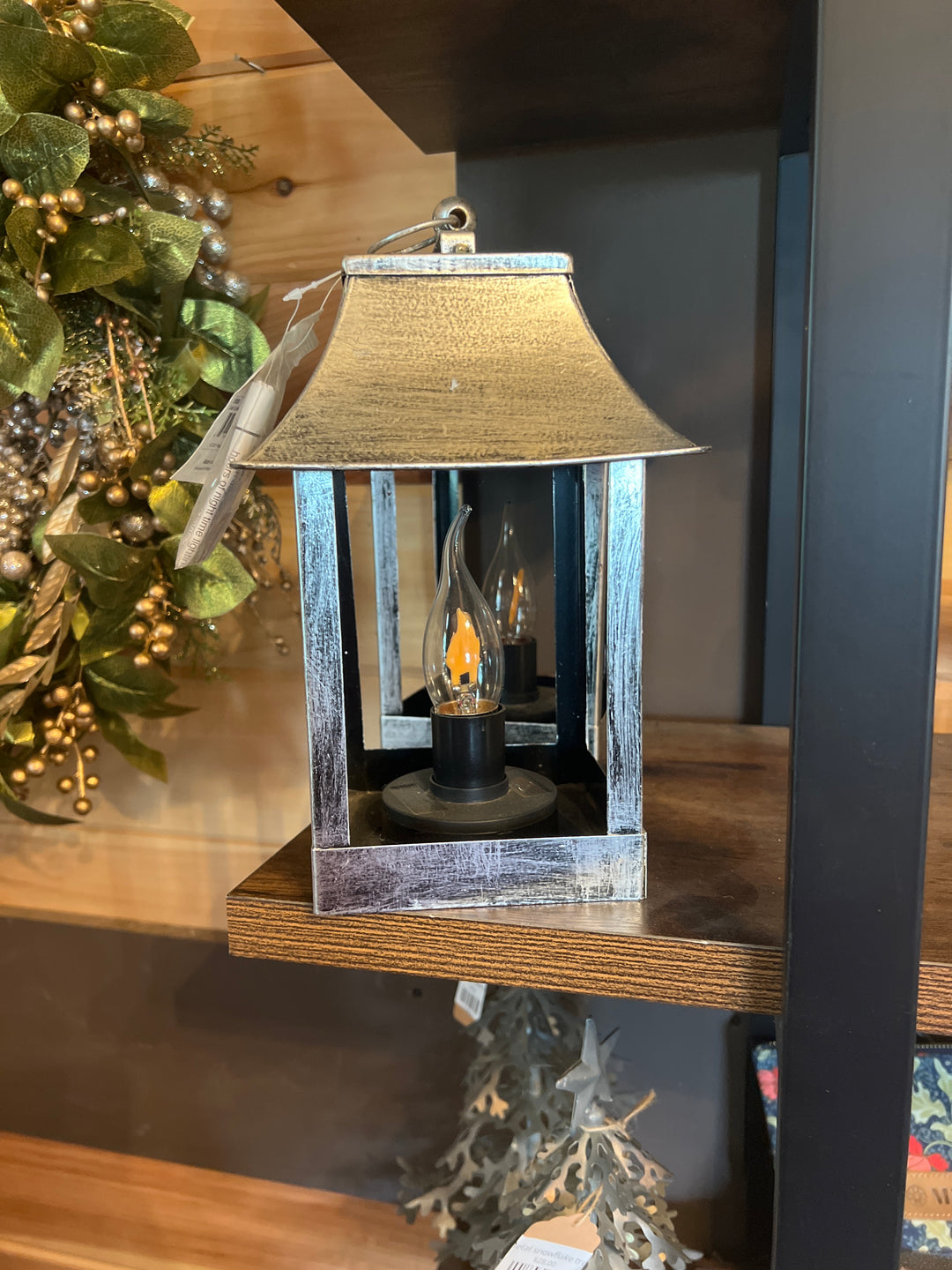 Rustic silver solar lights