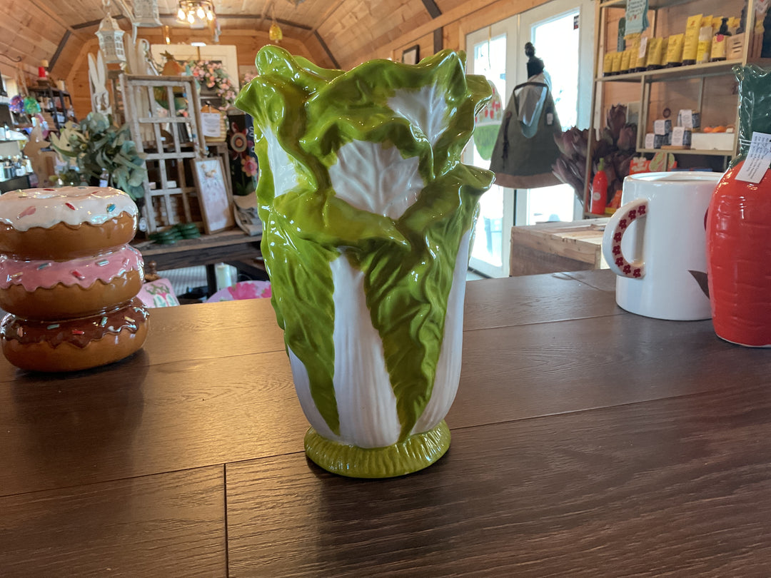Ceramic Lettuce Vase