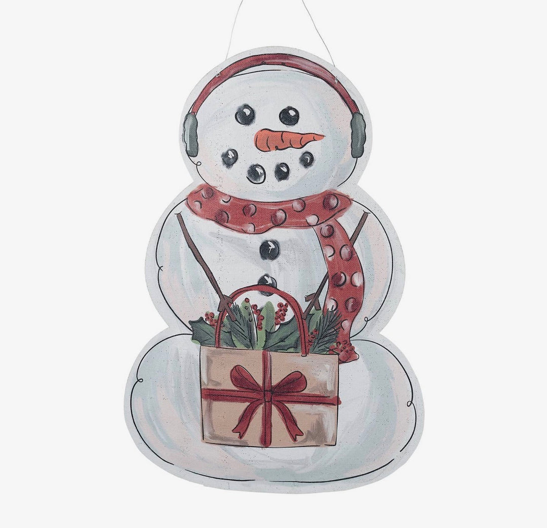 Holly Snowman/Stacked Pumpkins Burlee